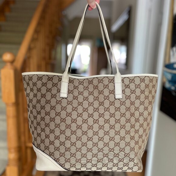 Gucci GG Canvas Shoulder Tote Bag - Authentic - Picture 3 of 17
